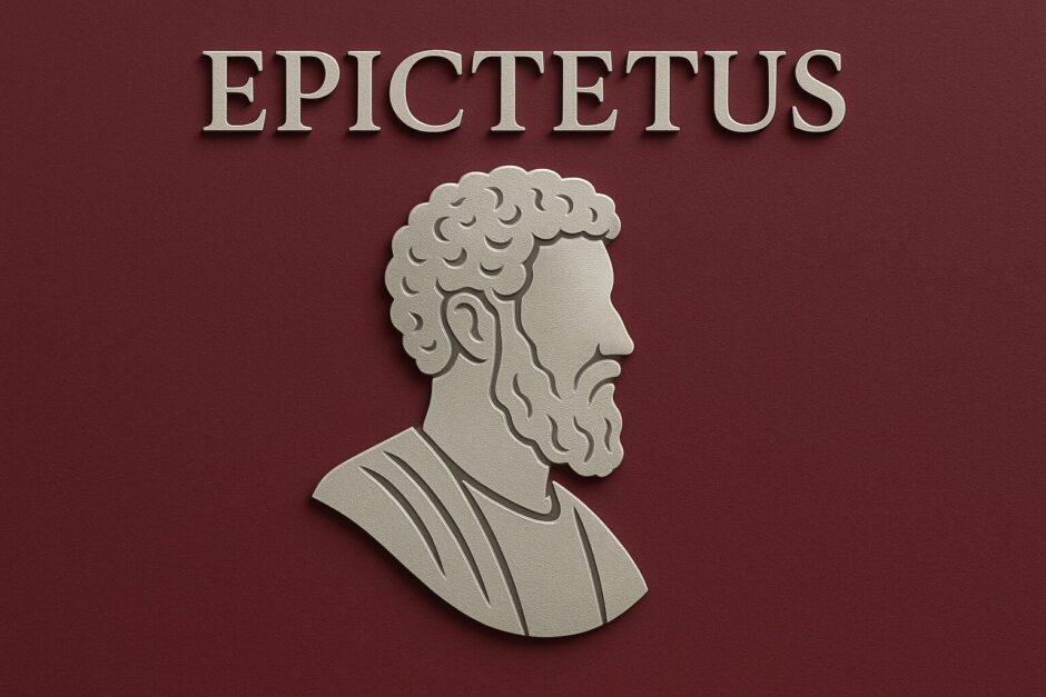 エピクテトスの横顔ロゴ | ストア派哲学者 Epictetus の教えと名言 | meigen89.com 名言・格言サイト