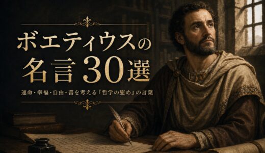 ボエティウスの名言30選｜運命・幸福・自由・善を考える『哲学の慰め』の言葉
