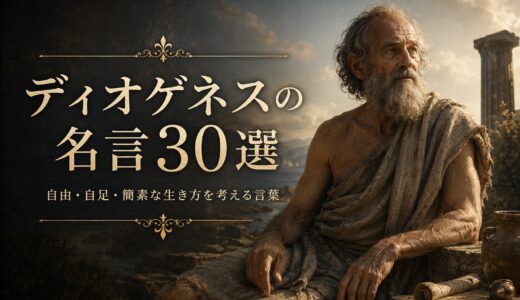 ディオゲネスの名言30選｜自由・自足・簡素な生き方を考える言葉