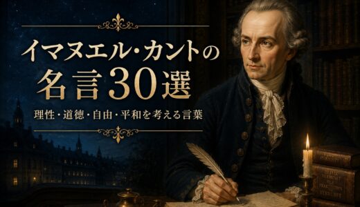 イマヌエル・カントの名言30選｜理性・道徳・自由・平和を考える言葉