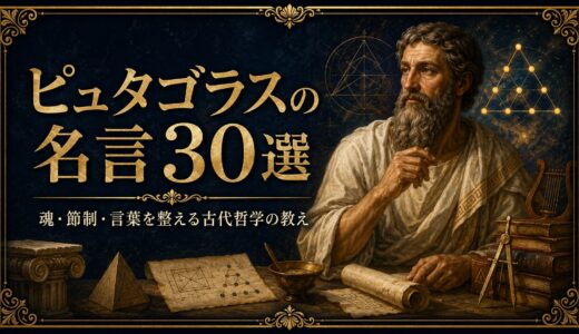 ピュタゴラスの名言30選｜魂・節制・言葉を整える古代哲学の教え