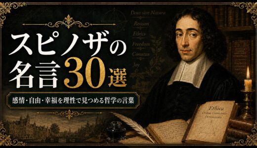 スピノザの名言30選｜感情・自由・幸福を理性で見つめる哲学の言葉