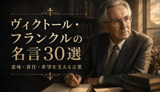ヴィクトール・フランクルの名言30選｜意味・責任・希望を支える言葉