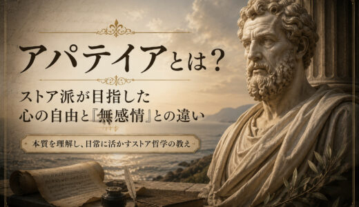 アパテイアとは？ストア派が目指した心の自由と「無感情」との違い