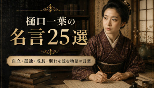 樋口一葉の名言25選｜自立・孤独・成長・別れを読む物語の言葉