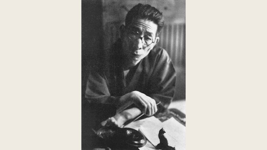 室生犀星本人の1948年肖像