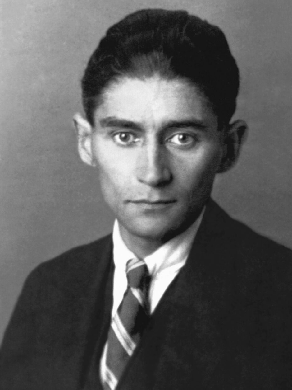 フランツ・カフカの1923年頃の本人肖像
