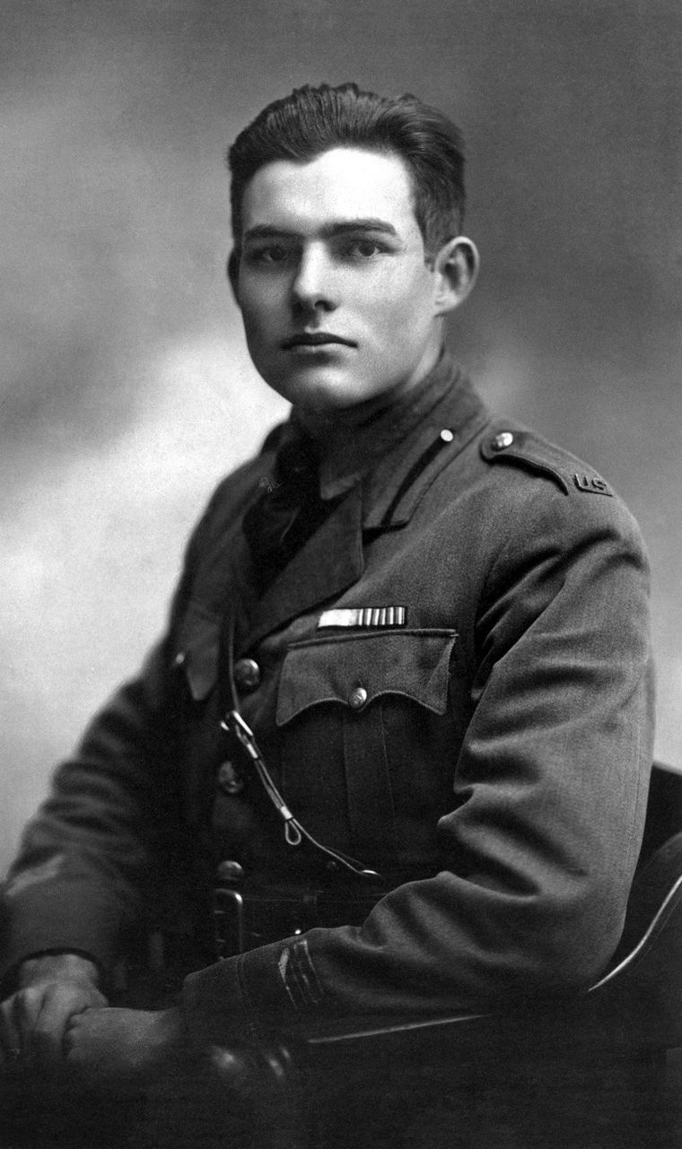 アーネスト・ヘミングウェイの1918年の本人肖像