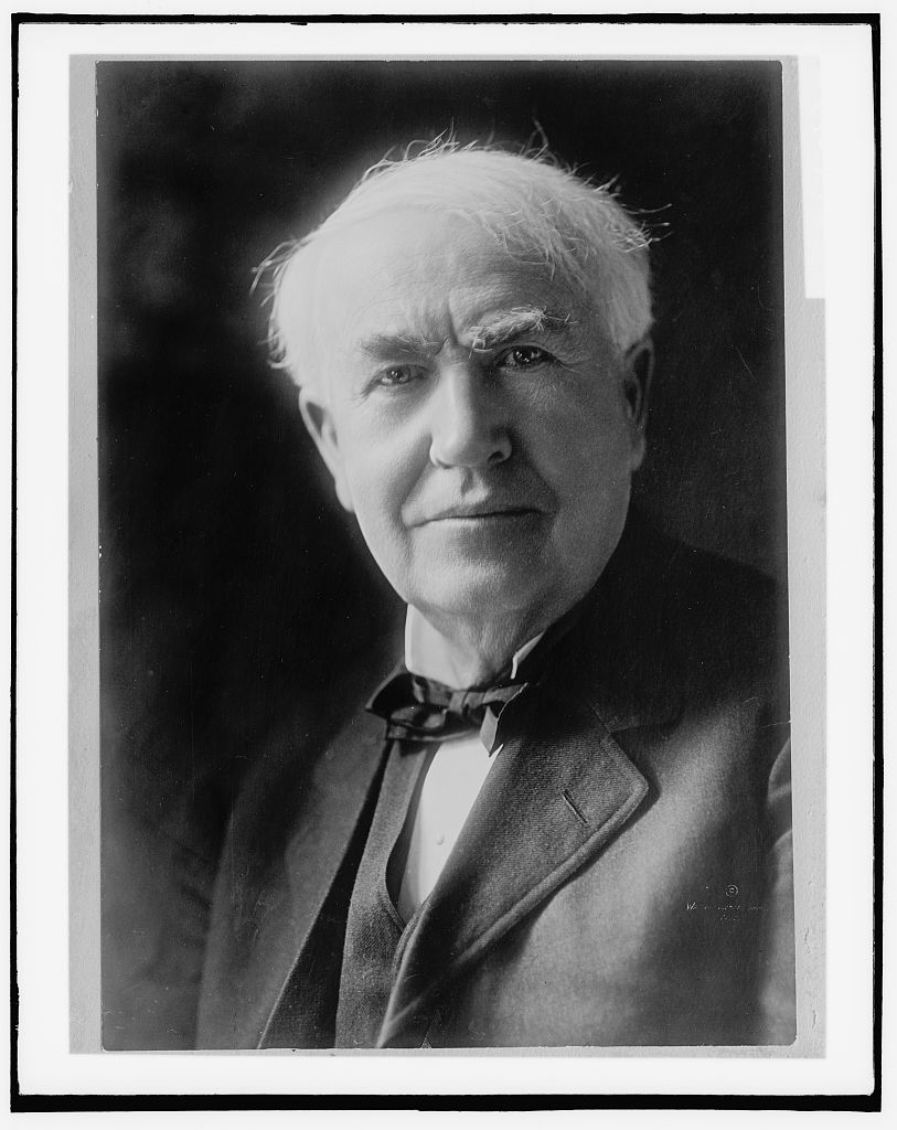 トーマス・エジソン本人の肖像（1900〜1920年頃）